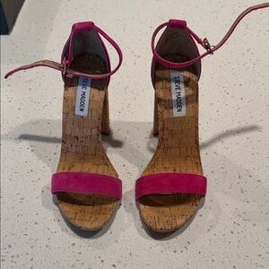 Steve Madden Pink Ankle Strap Heels